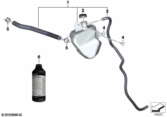 17138409960 - : Set Expansion Tank Radiator for BMW-Motorrad Image