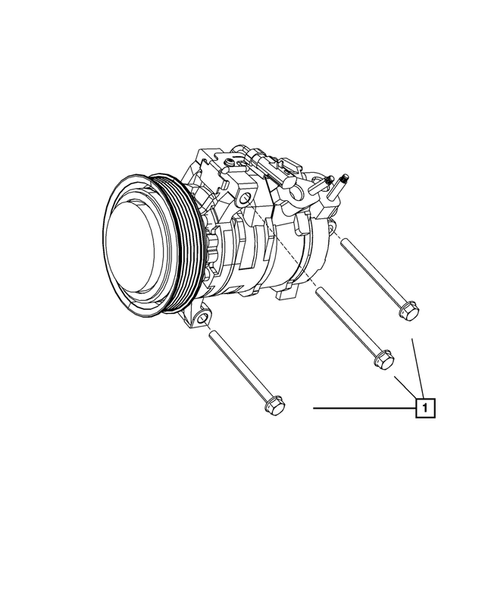 Air Conditioner Compressor and Mounting for 2012 Ram 3500 #4