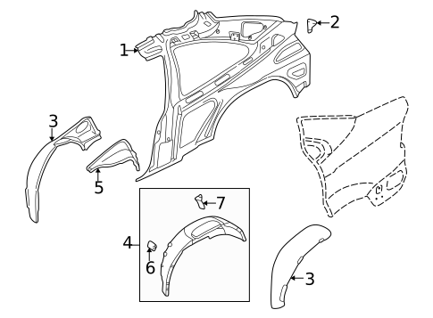 Inner Structure for 1999 Volvo C70 #1