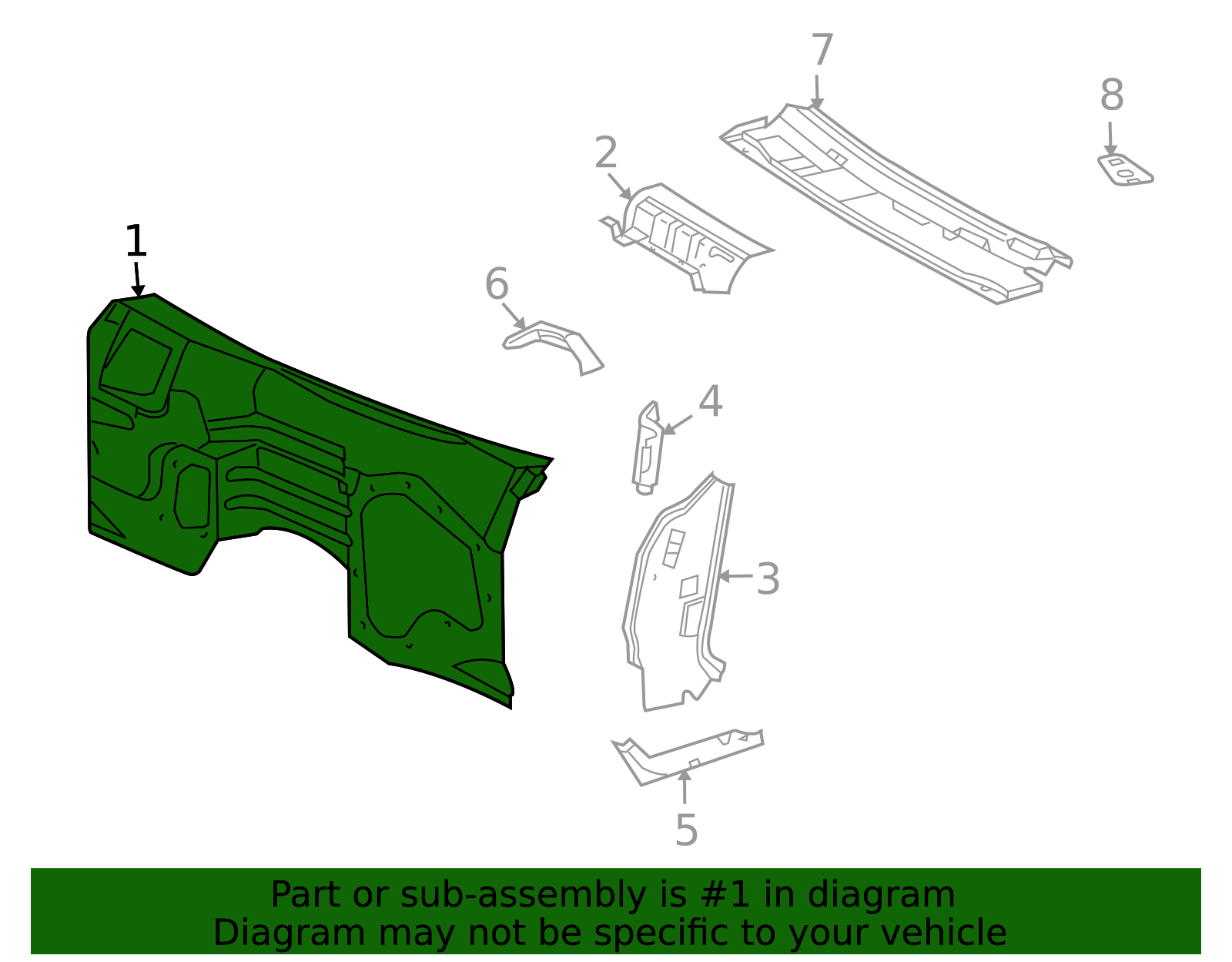 2004-2008 Isuzu Ascender Dash Panel 8889804320 | Isuzu Parts Center