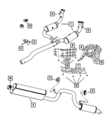 52125351AC - : Exhaust Pipe And Converter for Mopar Image