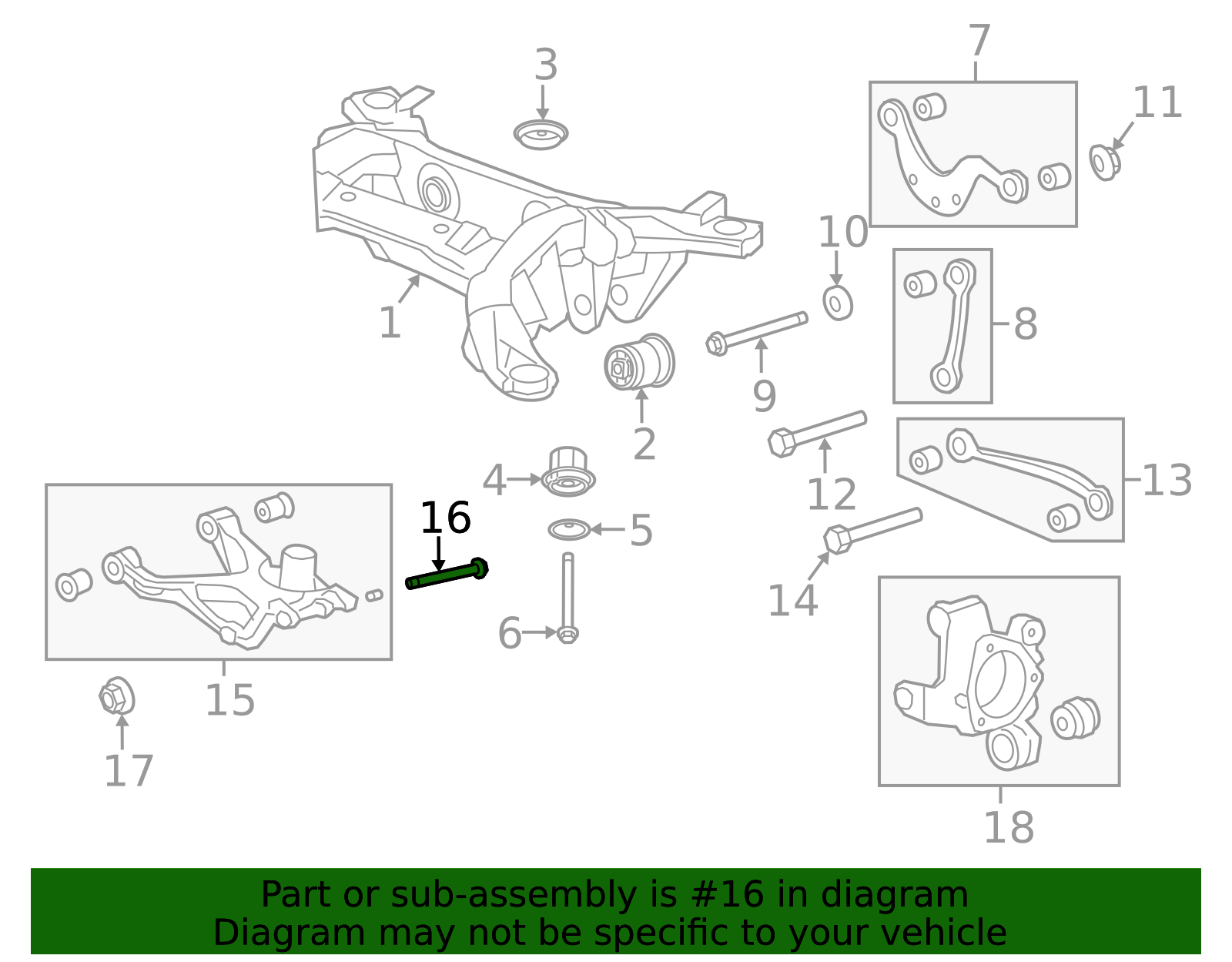 11610898 - Transmission Support Crossmember Bolt 2007-2017 GM ...