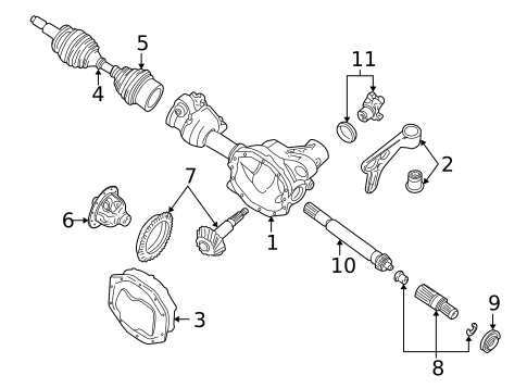 Carrier & Front Axles for 1999 Ford Explorer #0