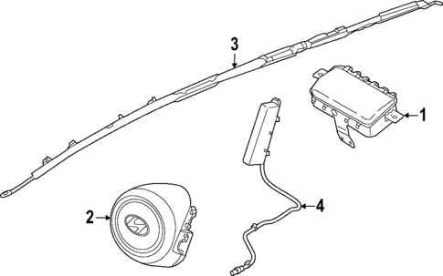 Air Bag Components for 2022 Hyundai Santa Cruz #0