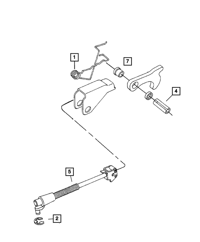 5136814AA - Automatic Transaxle 4 Speed: Parking Sprag Rod for Mopar Image image