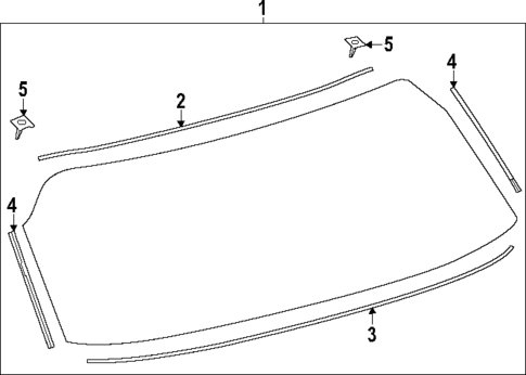 Glass - Lift Gate for 2025 Toyota Grand Highlander #0