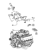 68053301AA - Electrical: Engine Wiring Bracket for Mopar Image