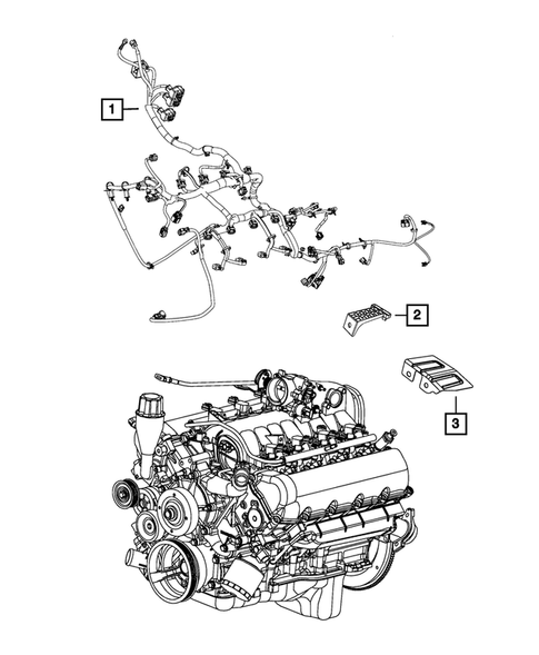 Wiring-Powertrain for 2013 Ram 3500 #6