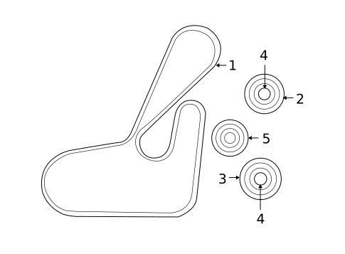 Belts & Pulleys for 2015 Jeep Compass #0