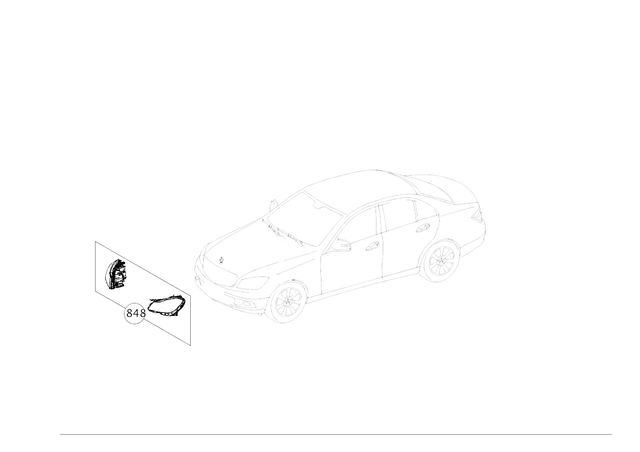 2048202159 - : Parts Kit, Headlamp for Mercedes-Benz Image