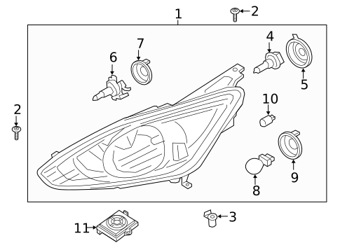 Bulbs - Chassis for 2018 Ford C-Max #0