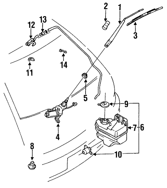 B46767330A - : Wiper Blade for Mazda Image
