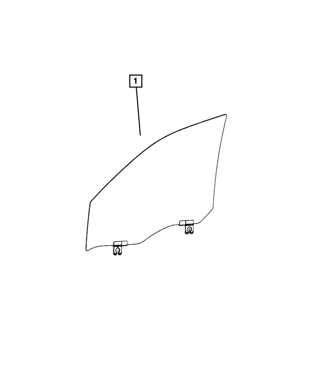 68231941AB - Glass: Front Door Glass, Left for Mopar Image image