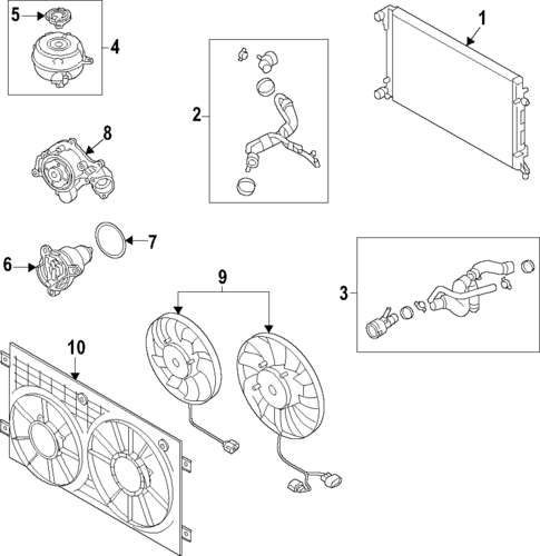 Cooling System for 2021 Audi A6 allroad #2