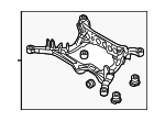 8K0505235AQ - Suspension: Suspension Sub-frame Cross-member for Audi Image