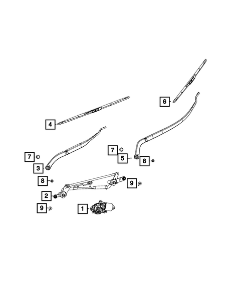 Wiper and Washer System for 2020 Jeep Cherokee #5