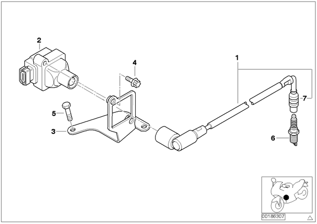 12122343144 - : Spark Plug for BMW-Motorrad Image
