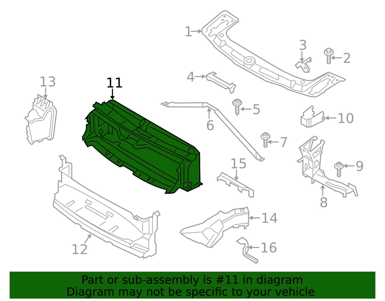 51747255413 - 2012-2019 BMW Upper Duct (51-74-7-255-413) | BMW of