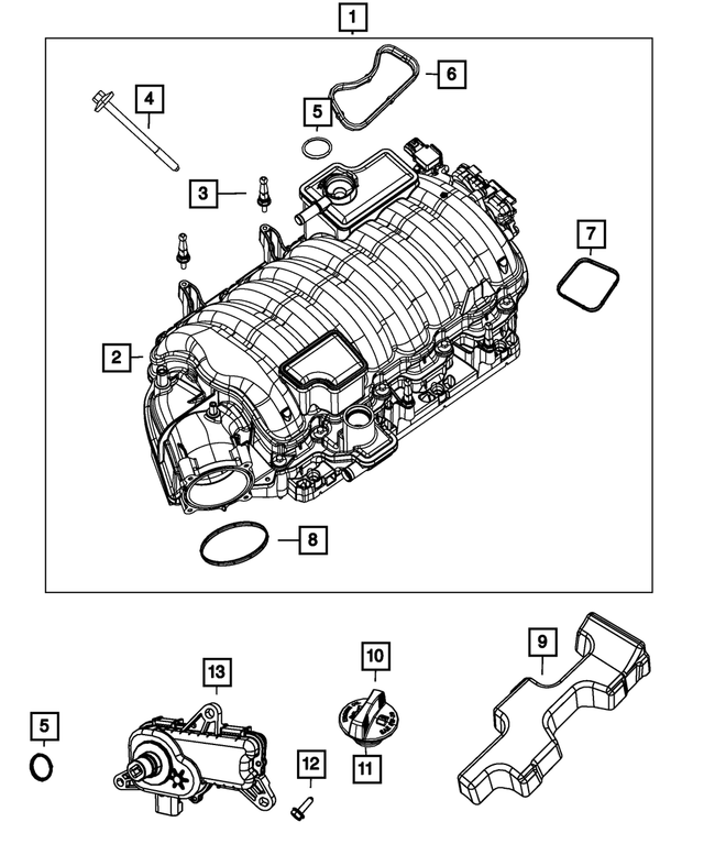 6509377AA - Engine: Hex Flange Head Bolt for Chrysler: 300, Aspen | Dodge: Challenger, Charger, Durango, Ram 1500, Ram 2500, Ram 3500 | Jeep: Grand Cherokee, Grand Wagoneer, Wagoneer, Wrangler | Ram: 1500, 1500 Classic, 2500, 3500 Image