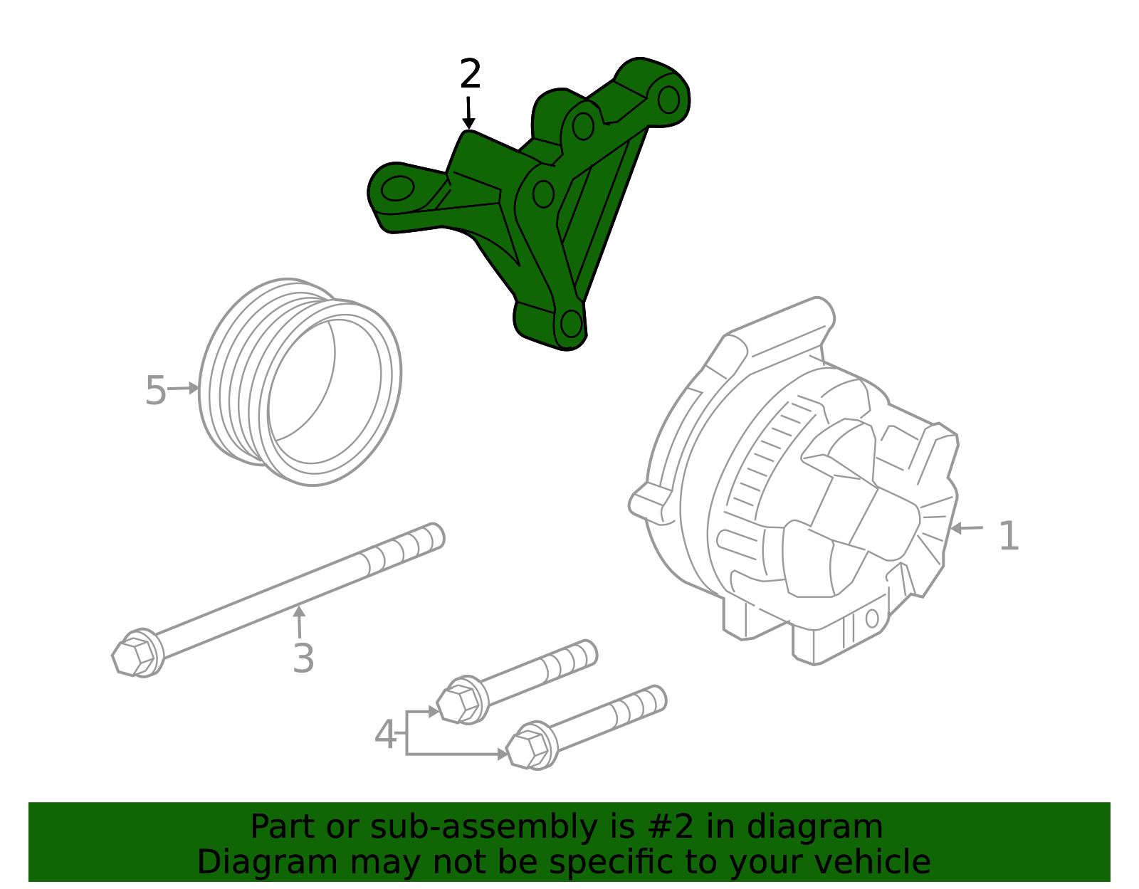 2003-2007 Honda Accord Alternator Adjusting Bracket 11910-RAA-A00 | OEM ...