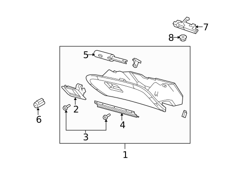 Glove Box for 2010 Ford Crown Victoria #0
