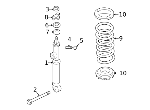 Shocks & Components for 2011 INFINITI QX56 #0