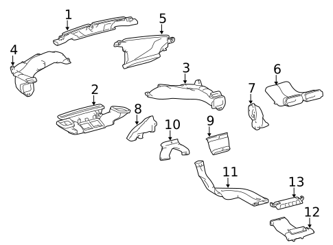 Ducts for 2016 Lexus CT200h #0