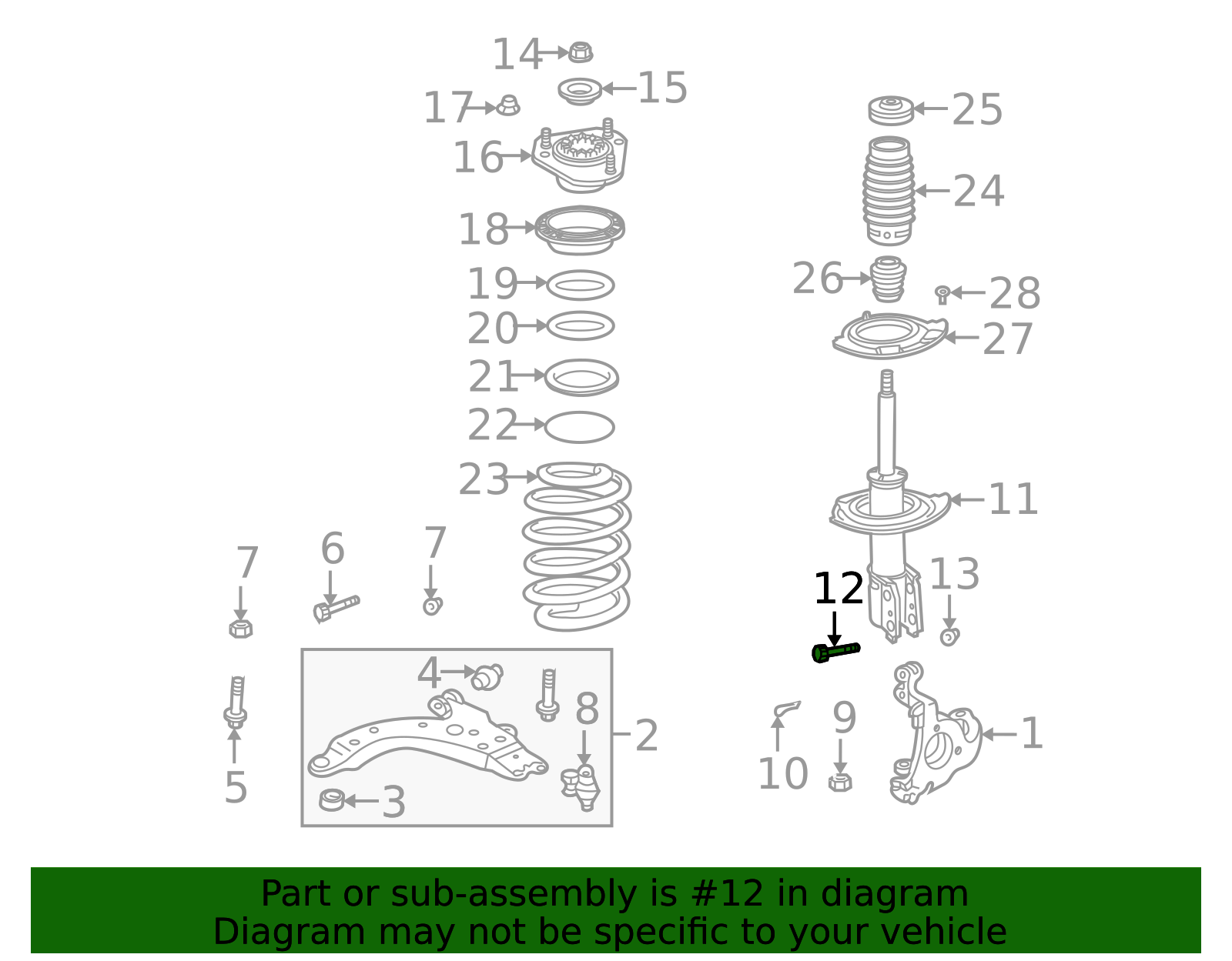 10247637 - GM M14x2x82 Multi-Purpose Bolt | GetOEMParts.com