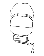 68573195AA - Body: Seat Back Heater for Dodge: Charger Daytona Image