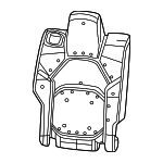 68571850AC - Body: Seat Back Pad for Dodge: Charger Daytona Image