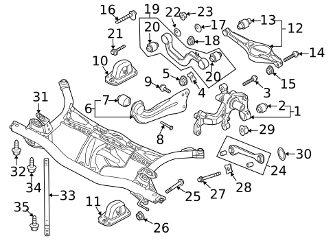 Rear Suspension for 2015 Volkswagen Golf #36