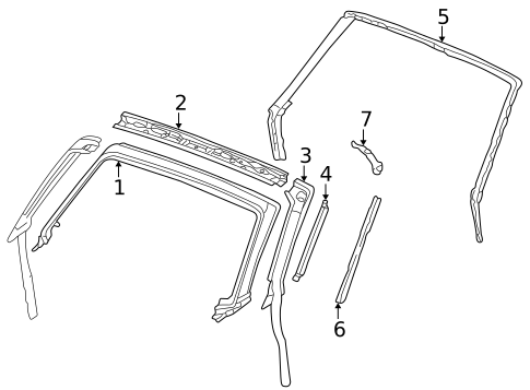 Windshield Header & Components for 2003 Audi TT Quattro #0