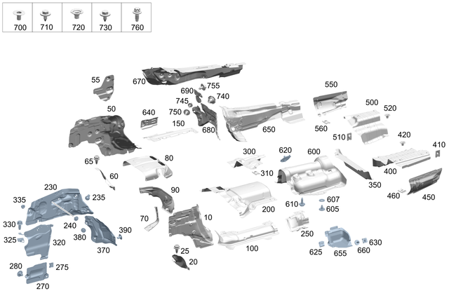 2056820271 - Exhaust System: Shielding for Mercedes-Benz Image image