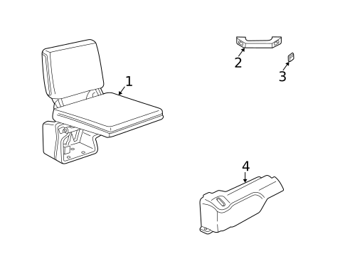 Rear Seat Components for 2003 Mazda B3000 #0