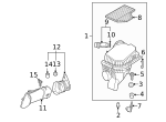 7147072901 - Engine: Air Cleaner Assembly Bolt for BMW Image