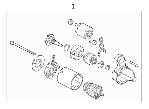 Starter for 2017 Kia Forte #0
