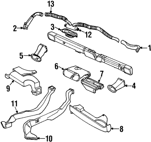 Ducts for 1999 Chrysler Cirrus #0
