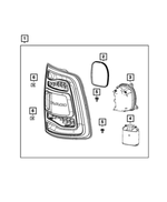68361723AI - : Tail Lamp, Left for Mopar Image