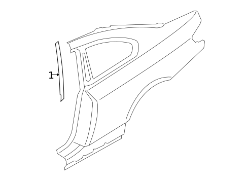 Exterior Trim - Quarter Panel for 2015 BMW 428i #1