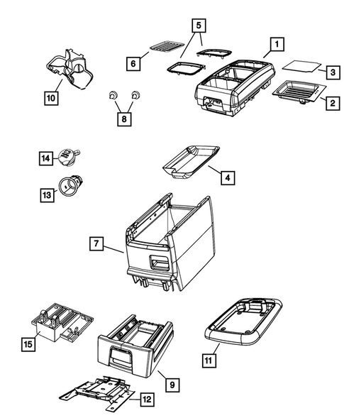 Consoles for 2009 Dodge Grand Caravan #1