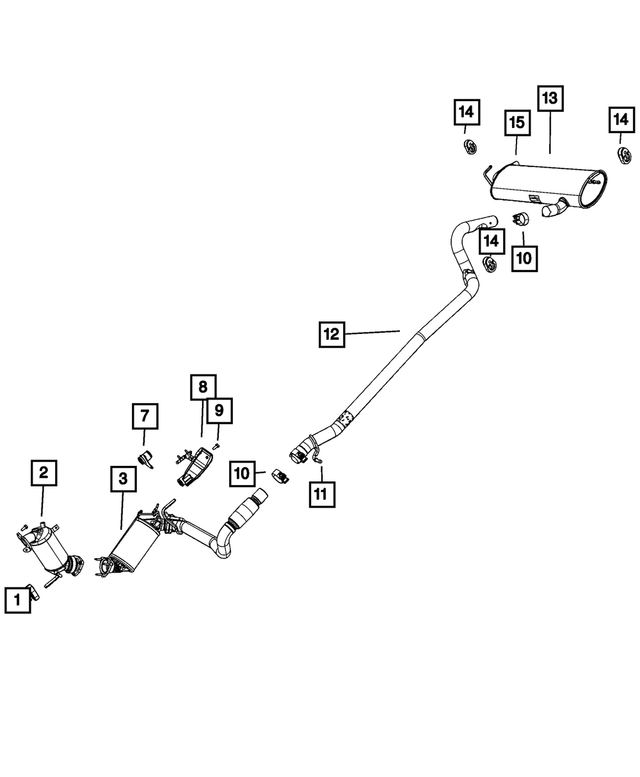 68206784AA - : Tailpipe Exhaust Tip for Mopar Image
