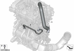 11158645343 - Fuel Preparation System: Scavenge Air Line for BMW Image
