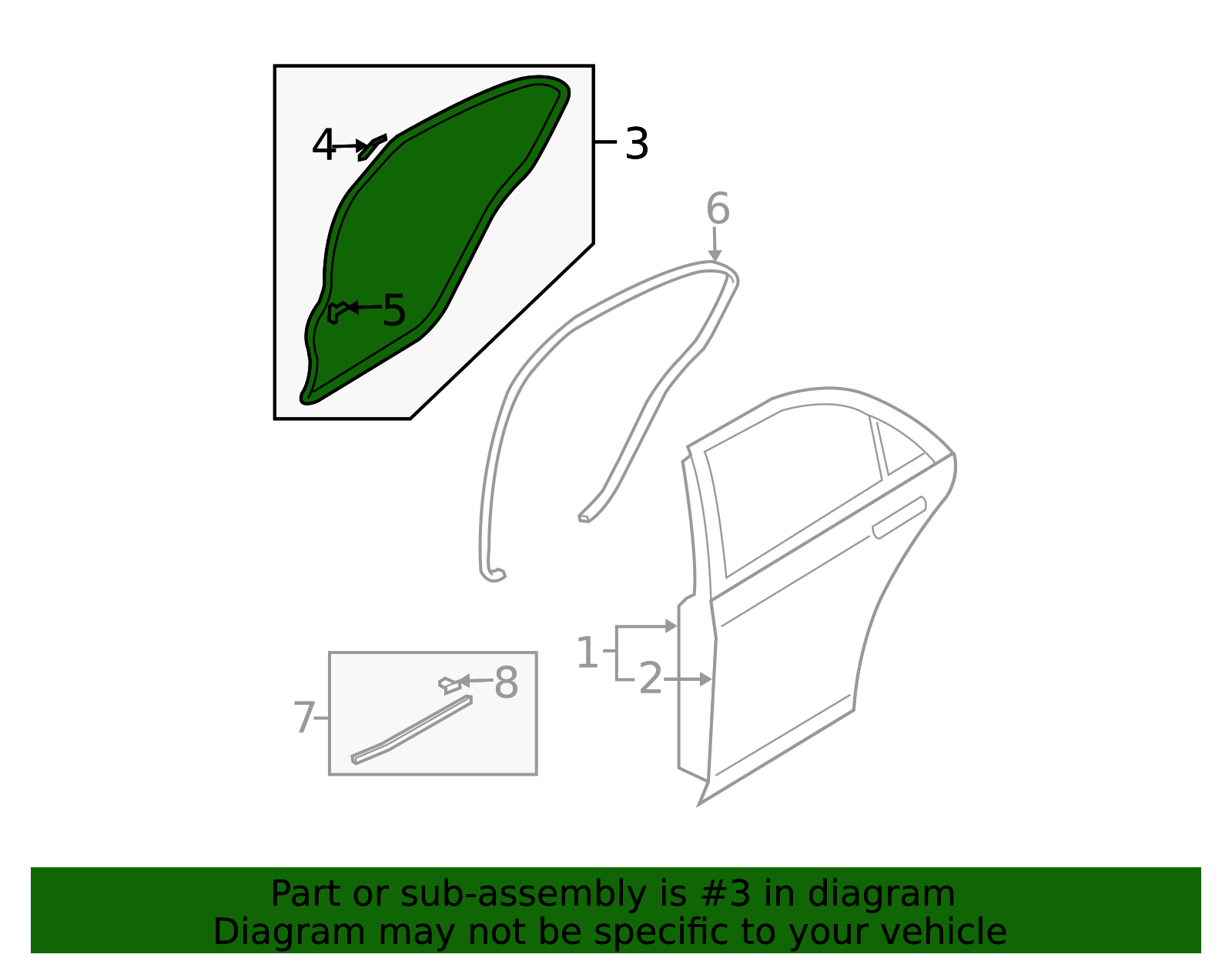 GM9E-73-760E - Door Seal 2006-2007 Mazda 6 | Mazda-Parts