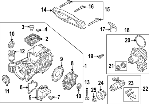 Axle & Differential for 2024 Volvo V60 Cross Country #0