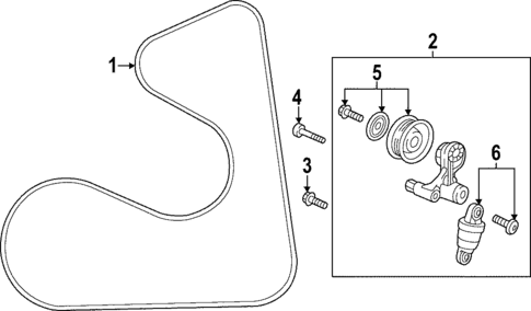 Belts & Pulleys for 2022 Honda Civic #0