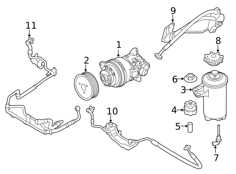 Pump & Hoses for 2017 BMW X5 #0