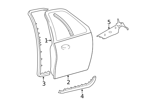 Door & Components for 2015 Ford Expedition #0
