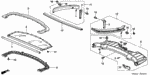 90105S2A000 - Interior/Bumper: SCREW-WASHER (4X20) (SUS) for Acura Image