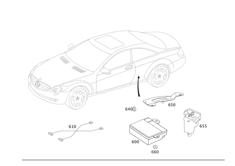 Control Units and Rear Fuse Box for 2006 Mercedes-Benz CL65 AMG #0
