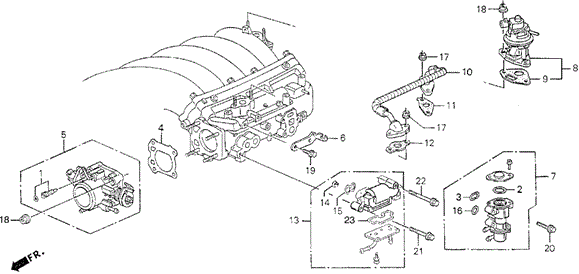 Throttle Body for 1992 Acura Vigor #0